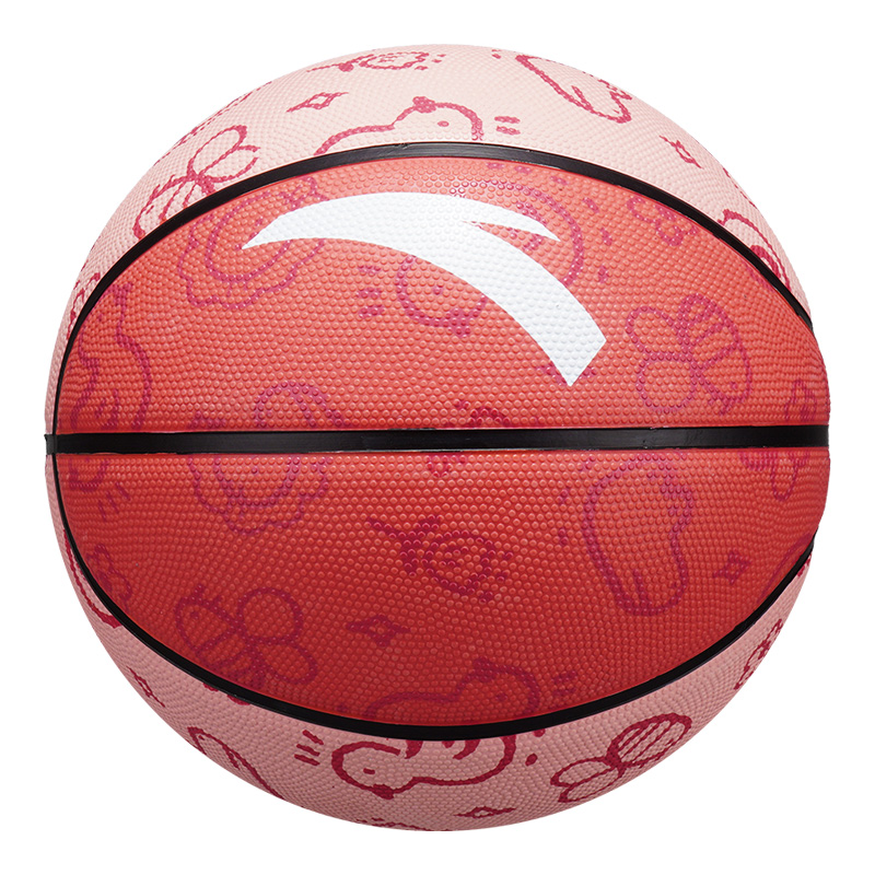 

ANTA Китайский резиновый баскетбольный мяч pink размер 5/7 тренировочный соревновательный unisex