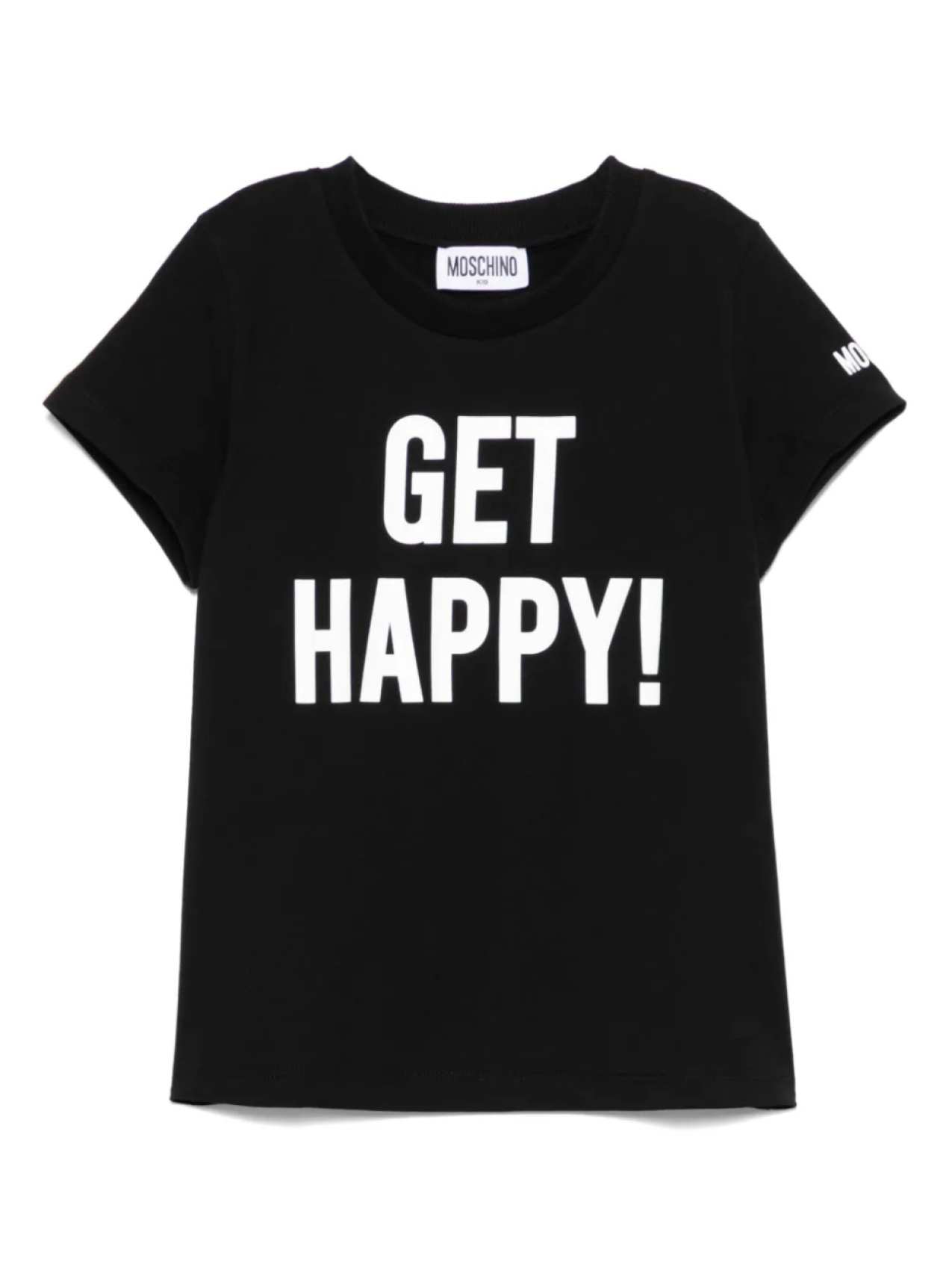 

Футболка из хлопка Moschino Kids, черный