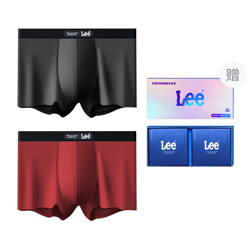 

Классические 101 трусы мужские подарочный набор из 2 полосок Lee, черный