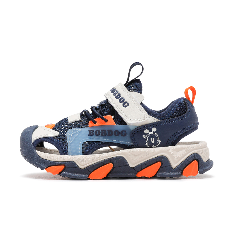 

Детские сандалии с низким верхом, противоскользящей амортизацией, износостойкие, с отскоком, легкие и амортизирующие. BOBDOG, синий