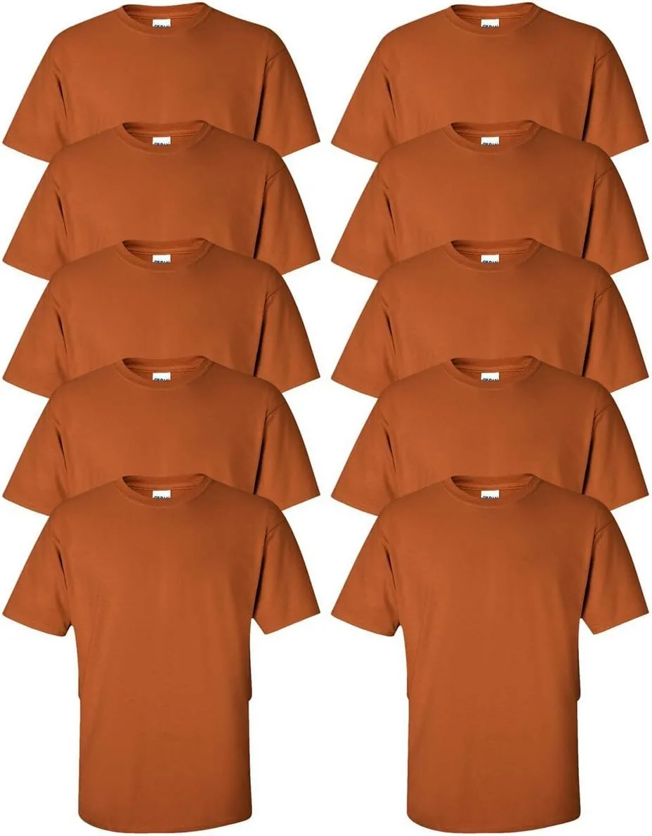 

Футболка Gildan мужская Seamless Double Needle, белая, (Pack12)