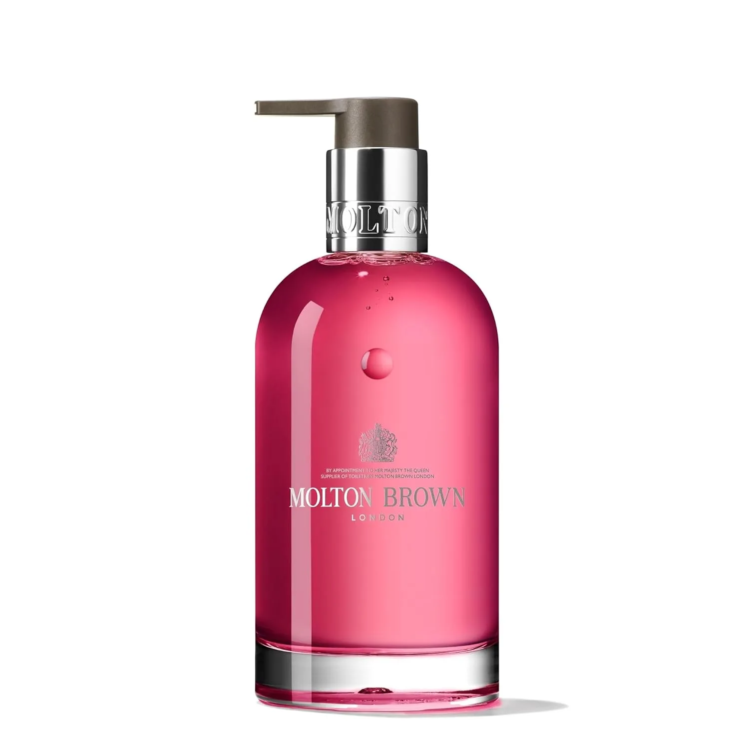 Жидкое мыло для рук Molton Brown Fiery Pink Pepper Fine Liquid Hand Wash в стеклянной бутылке - Роскошное мыло для рук, 6,76 жидких унций., Clear