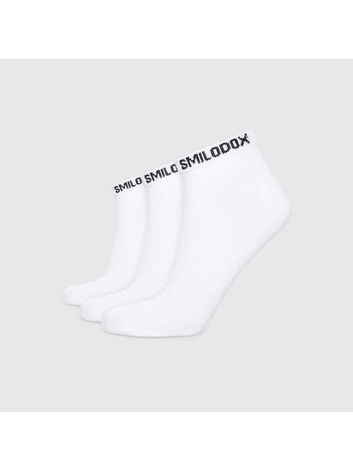 

Носки-кроссовки унисекс, 3 пары в цвете: белый/белый/белый SMILODOX