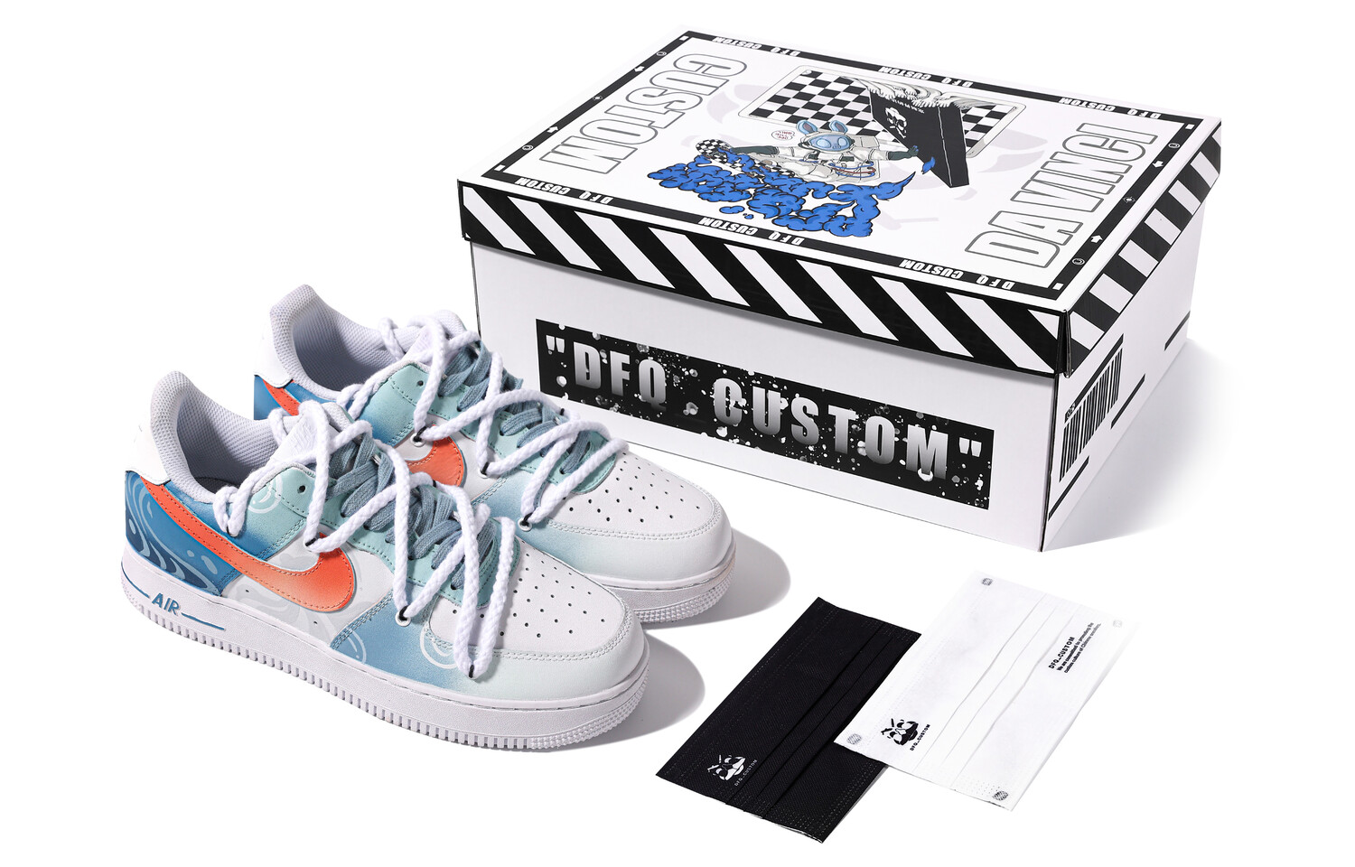 

Женские кроссовки для скейтбординга Nike Air Force 1, Sky Blue