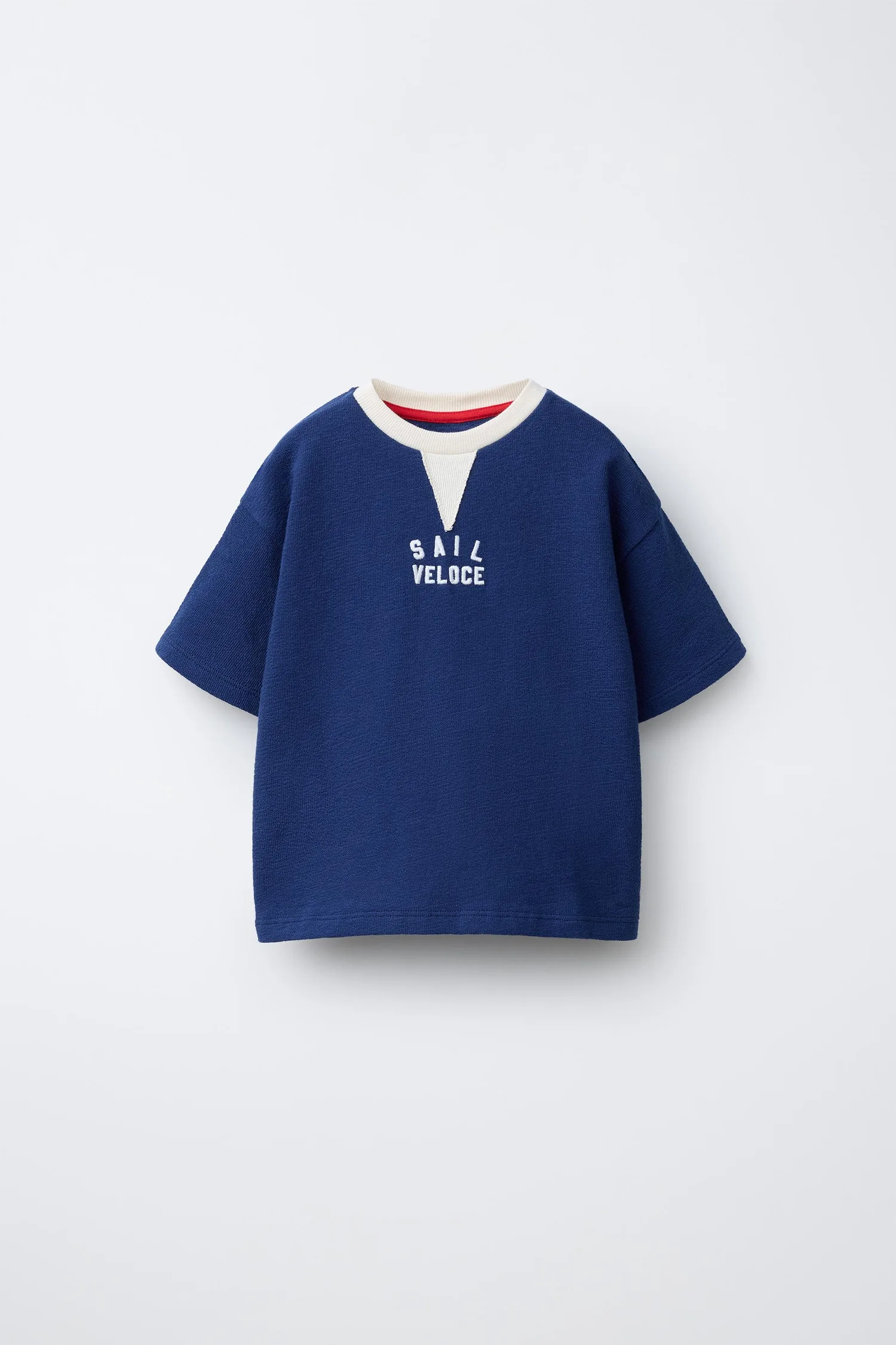 Zara Футболка с вышитым слоганом