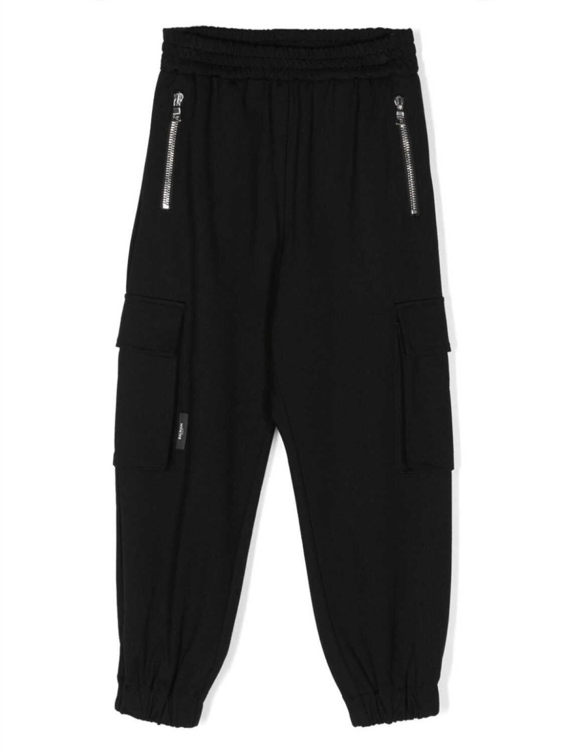 Balmain Kids спортивные брюки с карманами карго, черный