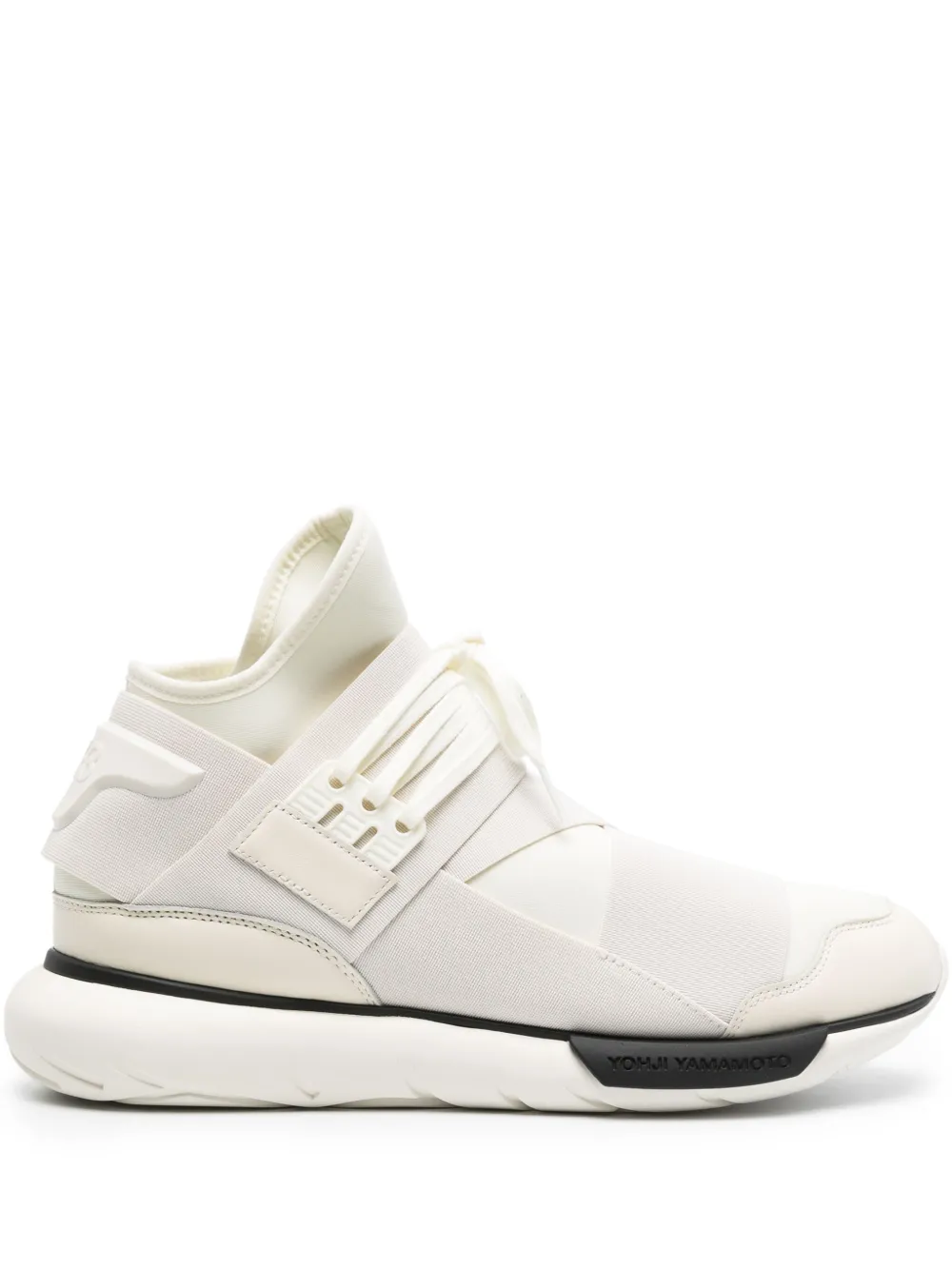 Высокие кроссовки Qasa из коллаборации с Adidas Y-3, белый