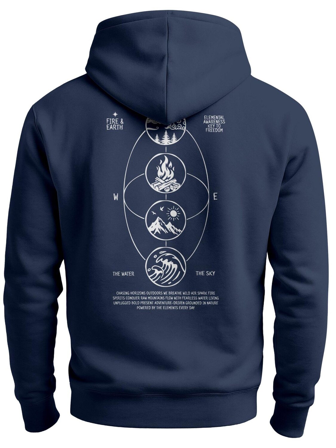 

Neverless Толстовка 'Elemental Awareness' в цвете Navy