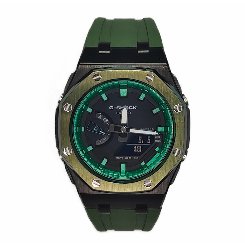 

Мужские часы CASIO Liquid Crystal/Analog Dual Display Series 44 мм черные