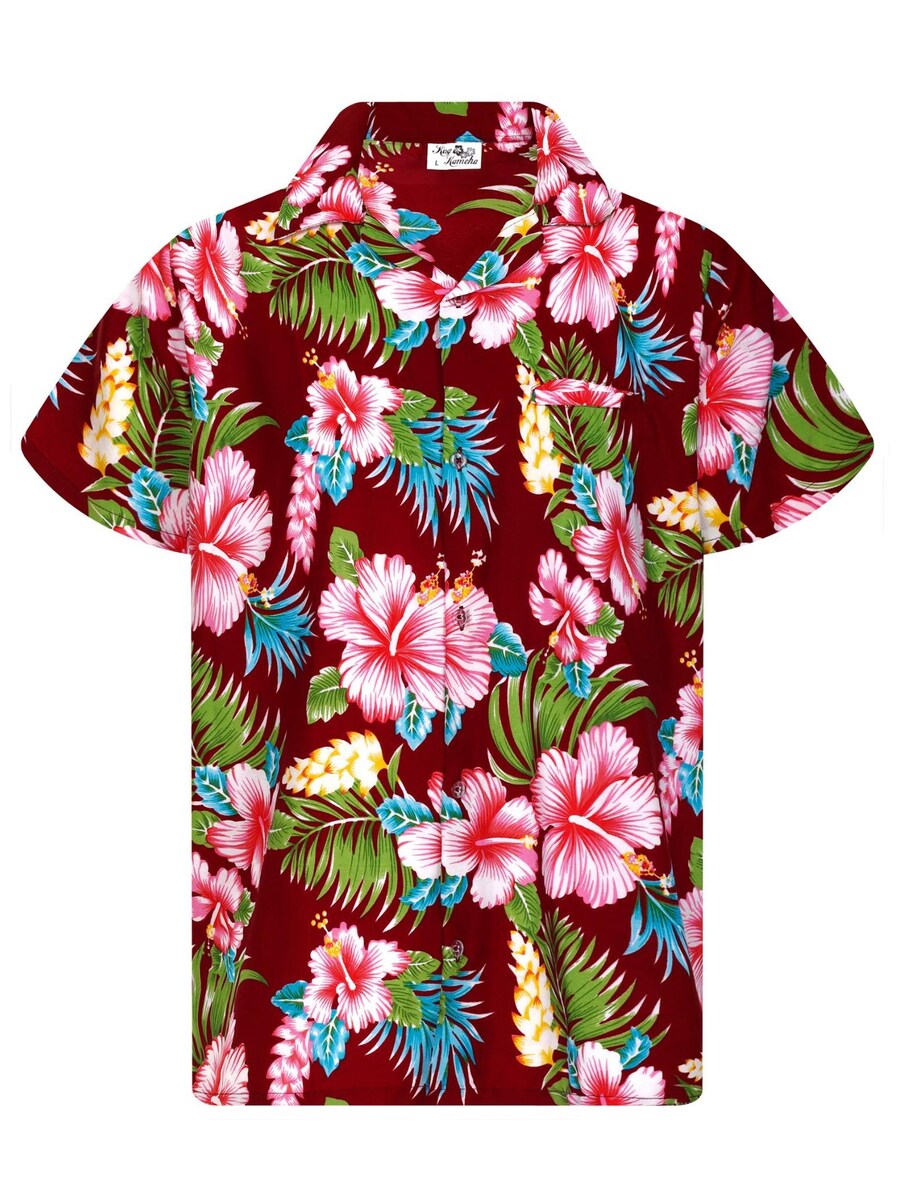 

Рубашка King Kameha Hibiscus New, красный