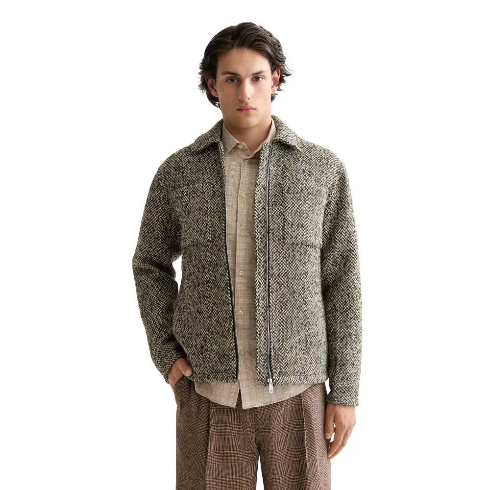 

Рубашка-куртка из разноцветной твидовой смеси Scotch & Soda, серый