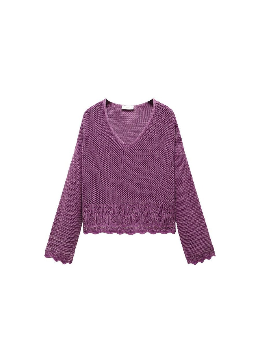 

Свитер MANGO TEEN Saona2, цвет Plum