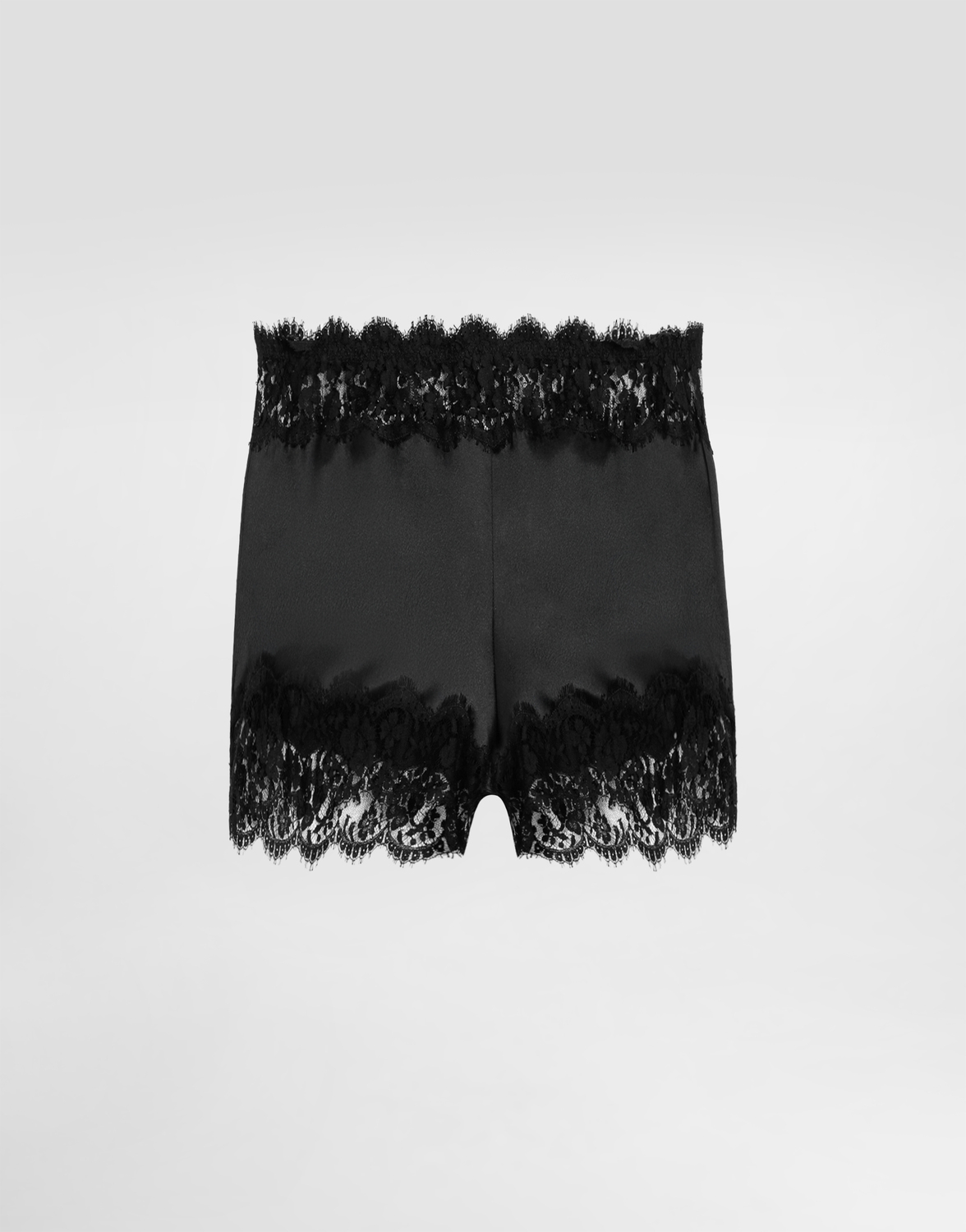 

Атласные шорты для белья с кружевной отделкой Dolce & Gabbana, черный