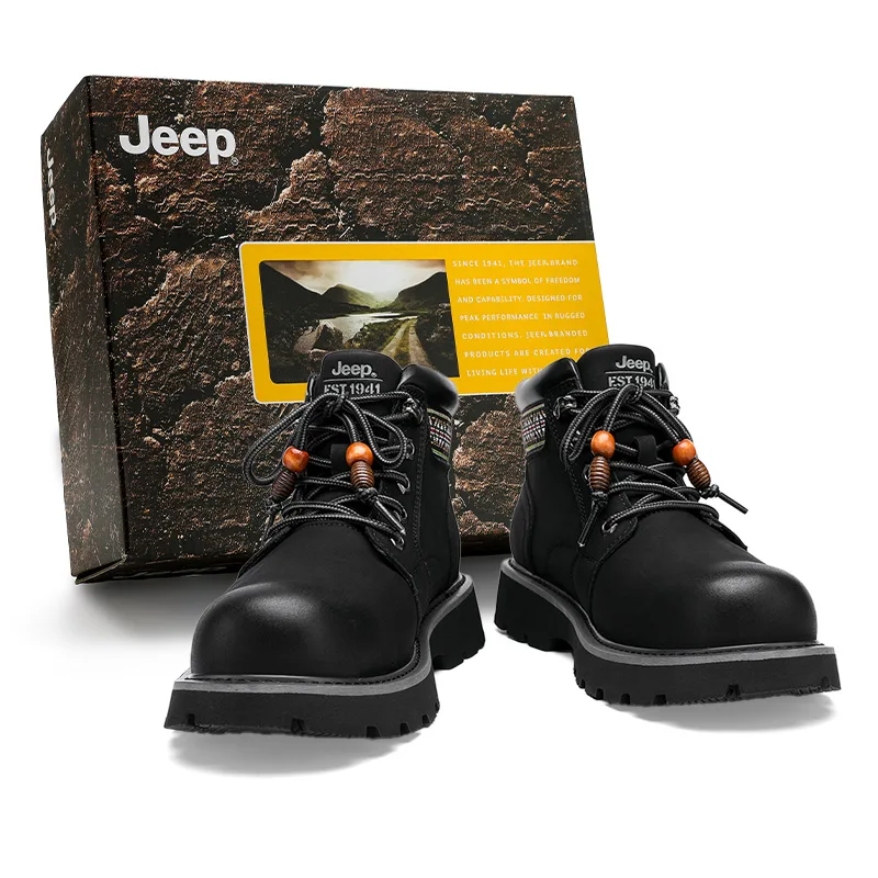 Jeep Ботинки тактические мужские черные/желтые/хаки