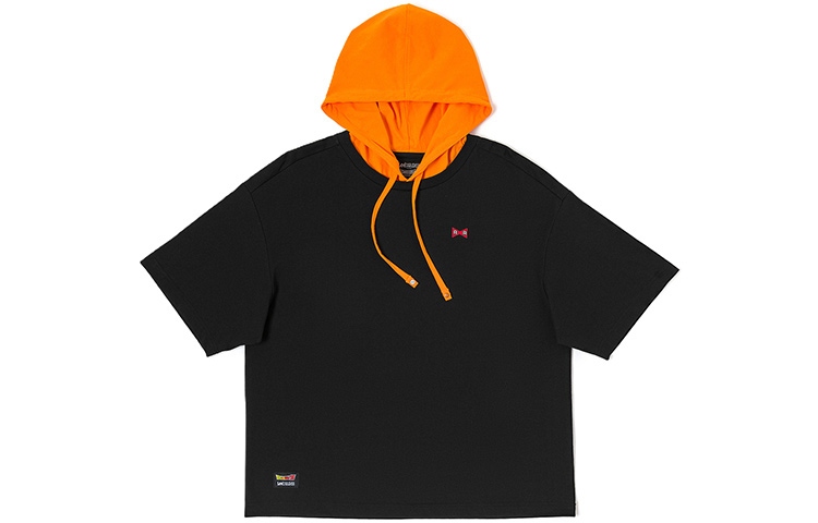 

Lee Футболка Dragon Ball X с капюшоном для мужчин, черная, умеренно прямого кроя