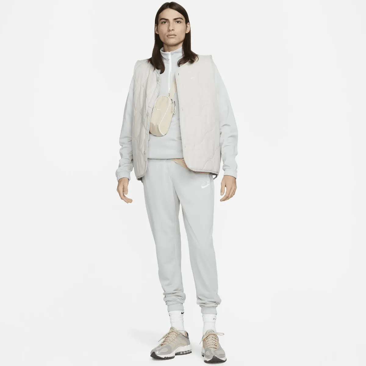 

Спортивный костюм Nike Sportswear "Sport Essentials Men's Poly-Knit Track Suit" (комплект, 2 шт.), серый