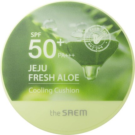 

Jeju Fresh Aloe Cooling Cushion Натуральный бежевый кушон для макияжа 12 г The Saem