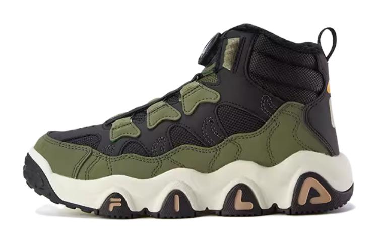 FILA KIDS Прочные тёплые ботинки с низким голенищем тёмный оливково-чёрный детские — фото 3