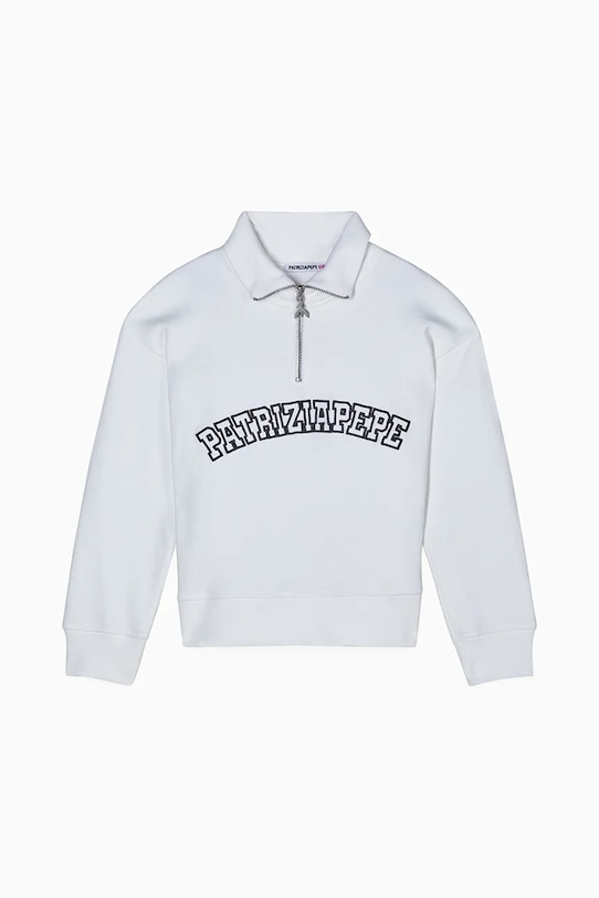 

Детская хлопковая толстовка J315 Patrizia Pepe, белый