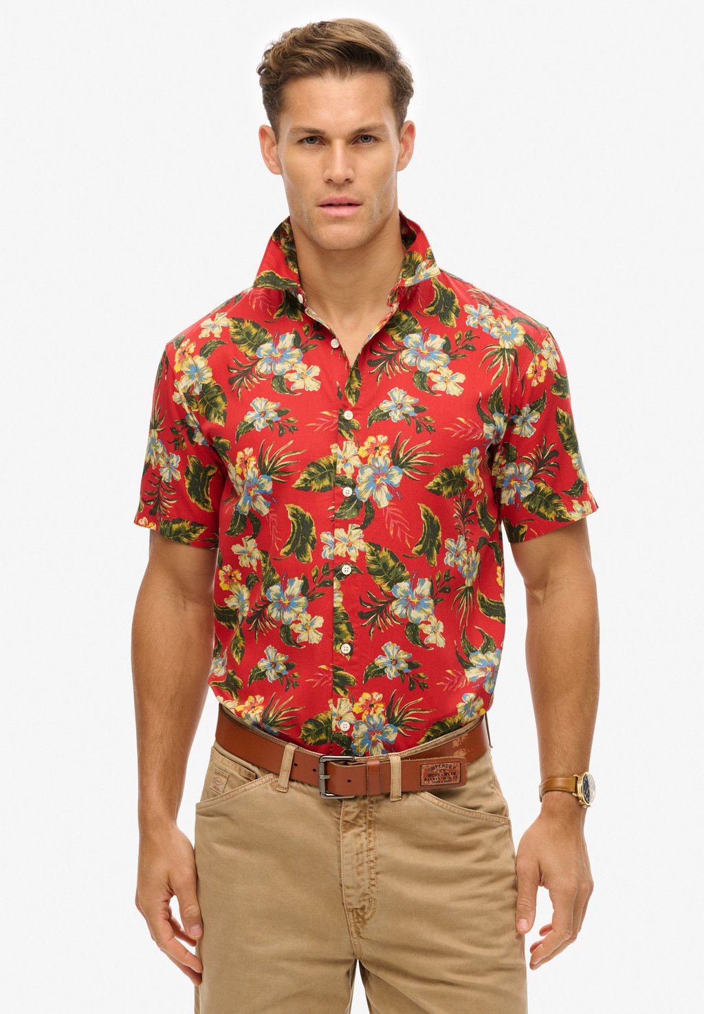 

Рубашка HAWAIIAN PRINTED Superdry, красный