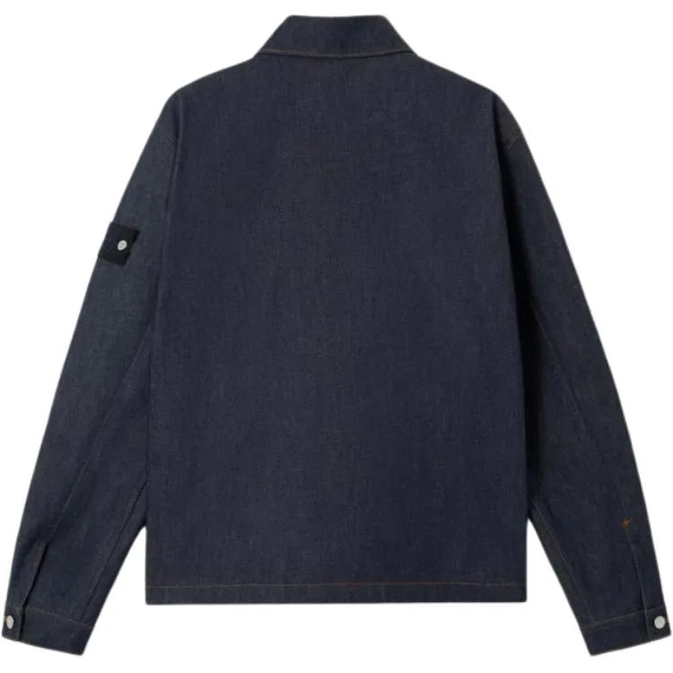 Куртка-рубашка с нашивкой Compass-badge STONE ISLAND, Dark Indigo — фото 3