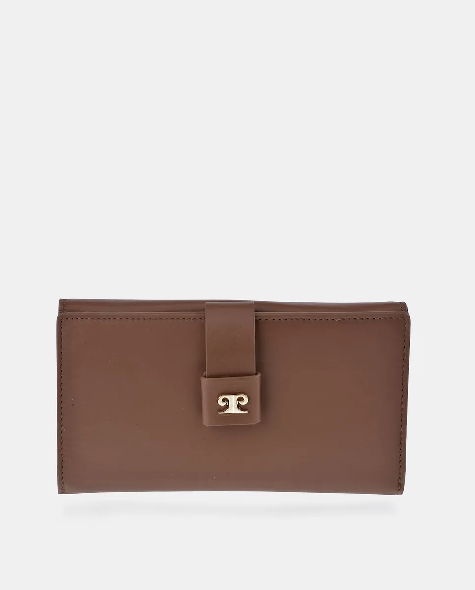 

Большой женский кошелек из кожи Pierre Cardin, светло-коричневый