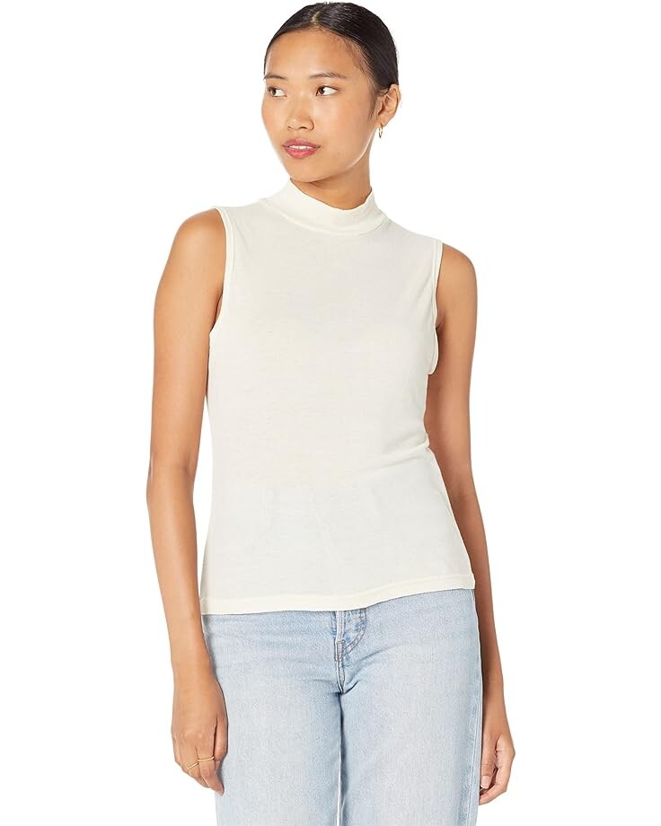 

Майка MONROW Sheer Mock Neck Tank, белый