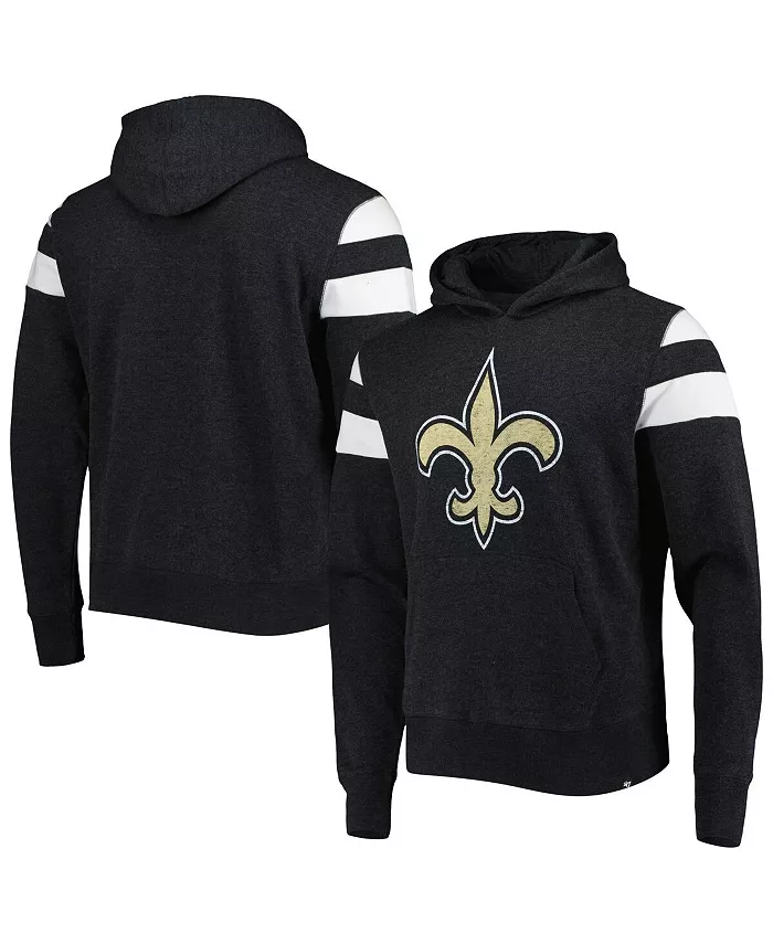 

Мужская толстовка с капюшоном Premier Nico New Orleans Saints в рубчик черного цвета '47 Brand