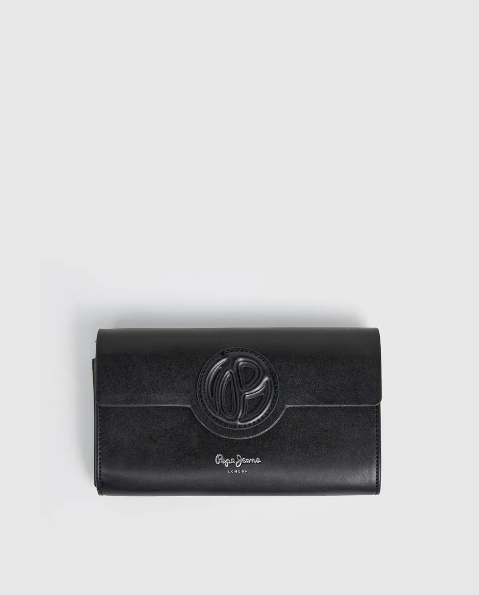 

Женская сумка-кошелек Cartera Limited с классическим гравированным логотипом Pepe Jeans, черный