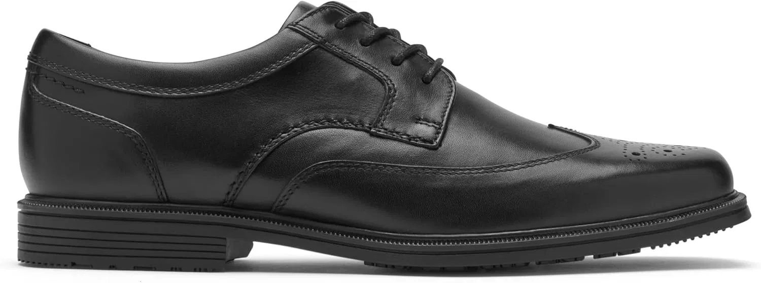 Мужские оксфордские туфли Rockport Taylor WP Wingtip, Black — фото 4