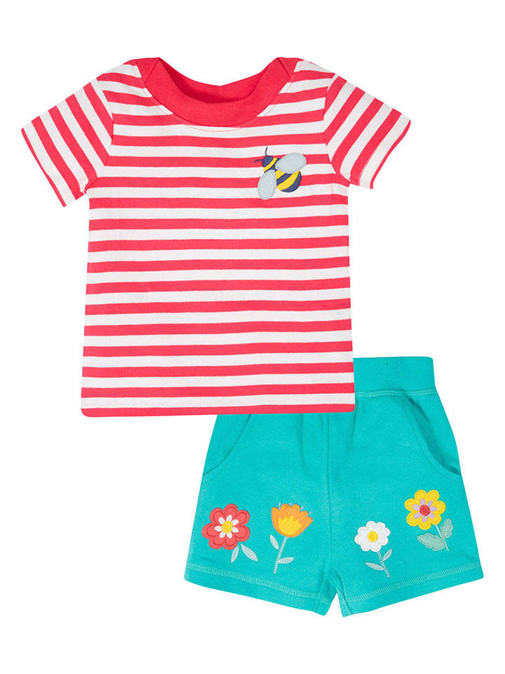 

Футболка Easy On Frugi, цвет türkis/rot