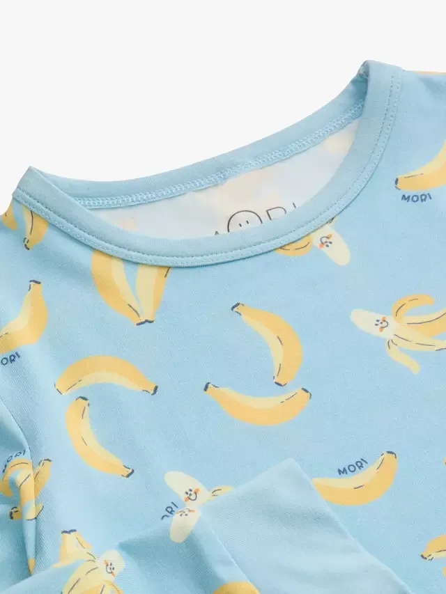 Детский пижамный комплект Banana Bunch из трикотажа с банановым принтом MORI — фото 4