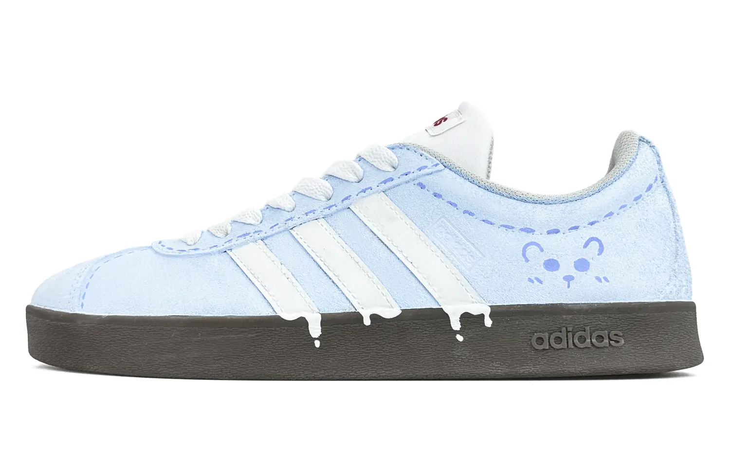 

Adidas VL COURT 20 Износостойкие, легкие и дышащие низкие кроссовки в стиле немецкой армии, унисекс, синий