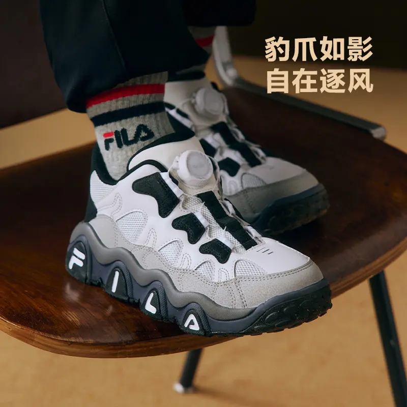 BOA нескользящие детские баскетбольные кроссовки gray kids' FILA KIDS, серый — фото 3