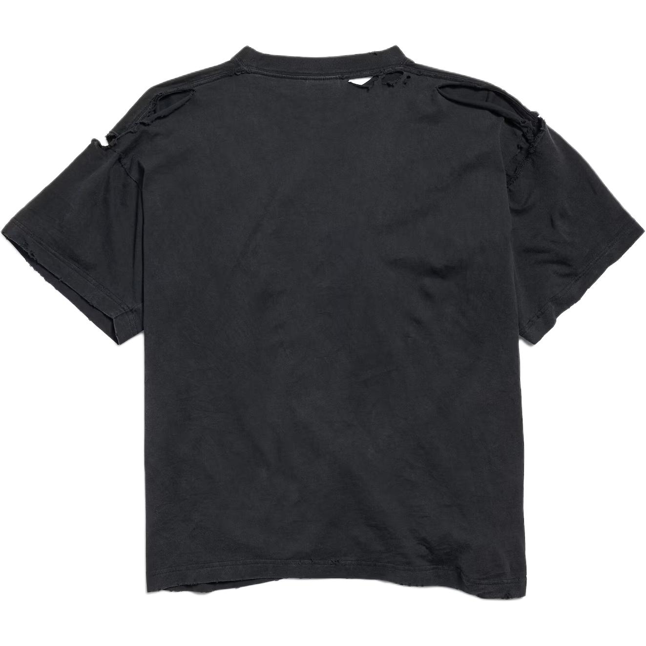 Balenciaga Футболка SS25 Loose Fit Unisex Black — фото 3