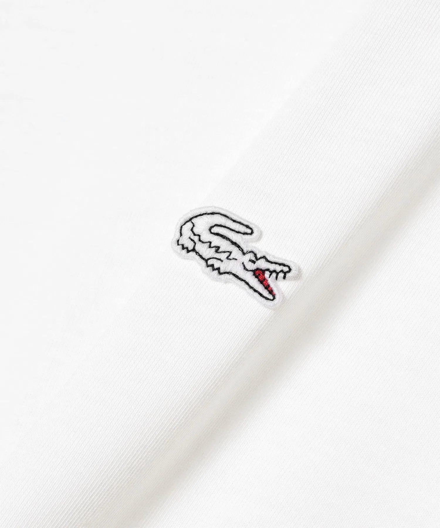 Мужская базовая футболка Lacoste с длинными рукавами тёмно-синего цвета — фото 4
