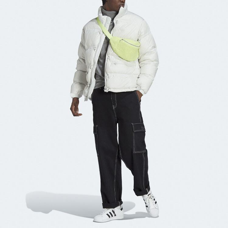 Пуховик мужской белый Adidas Originals, белый — фото 2