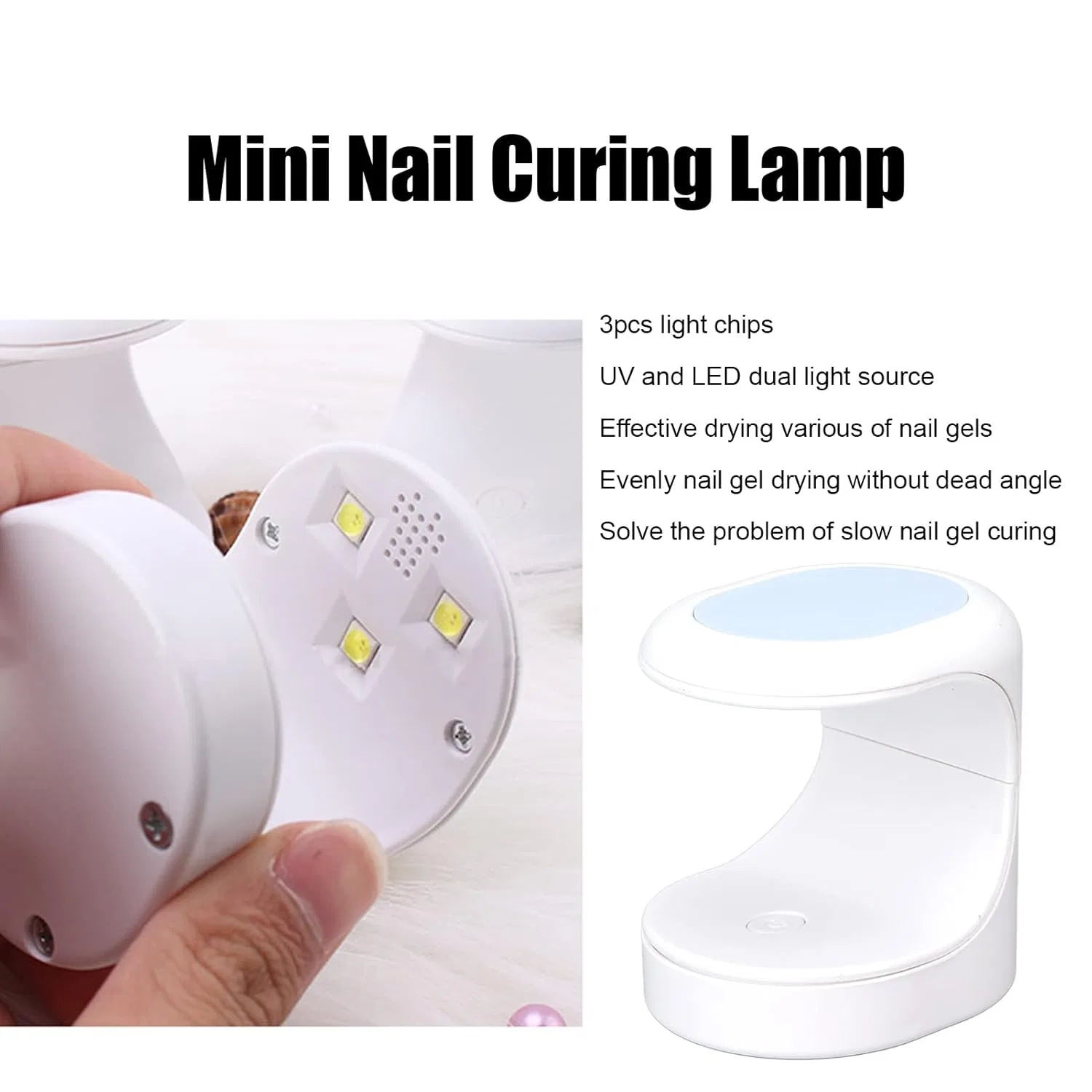 Мини-лампа для сушки гель-лака UV LED, 16 Вт ‎Vbestlife — фото 4