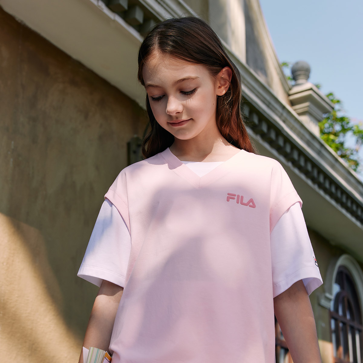 FILA KIDS Футболка с коротким рукавом SS25 Baskin Robbins розовая детская — фото 4