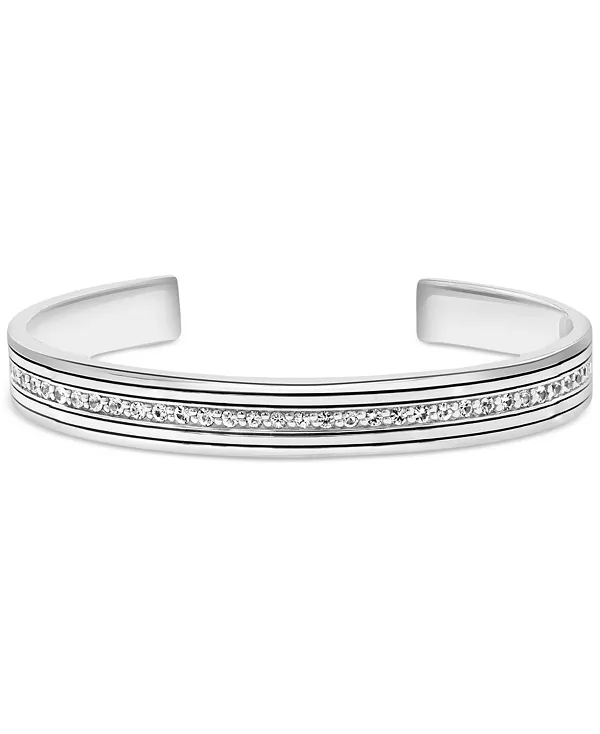 

Мужской браслет-манжет Effy с цирконием (2-1/2 карата) из стерлингового серебра Effy Collection, silver