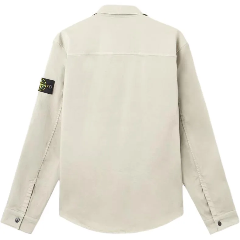 Куртка с карманом на молнии STONE ISLAND, pearl серый — фото 3