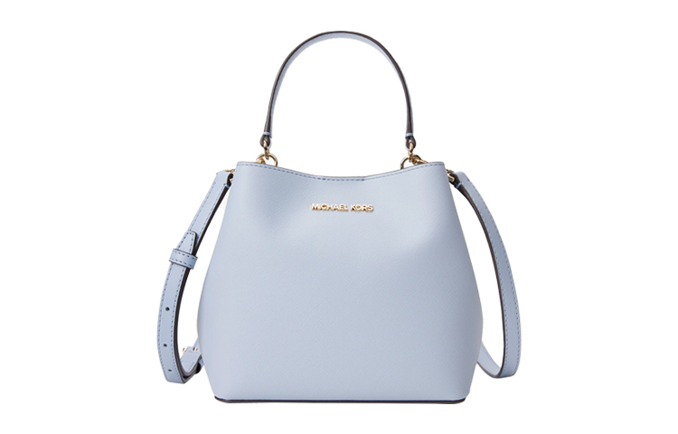 

Кожаная сумка-ведро, маленькая женская поясная сумка макарун цвета MICHAEL KORS, молочно-белая