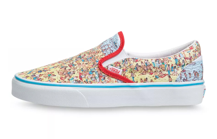 

Кроссовки Vans Classic Slip-On Wheres Waldo Beach Kids