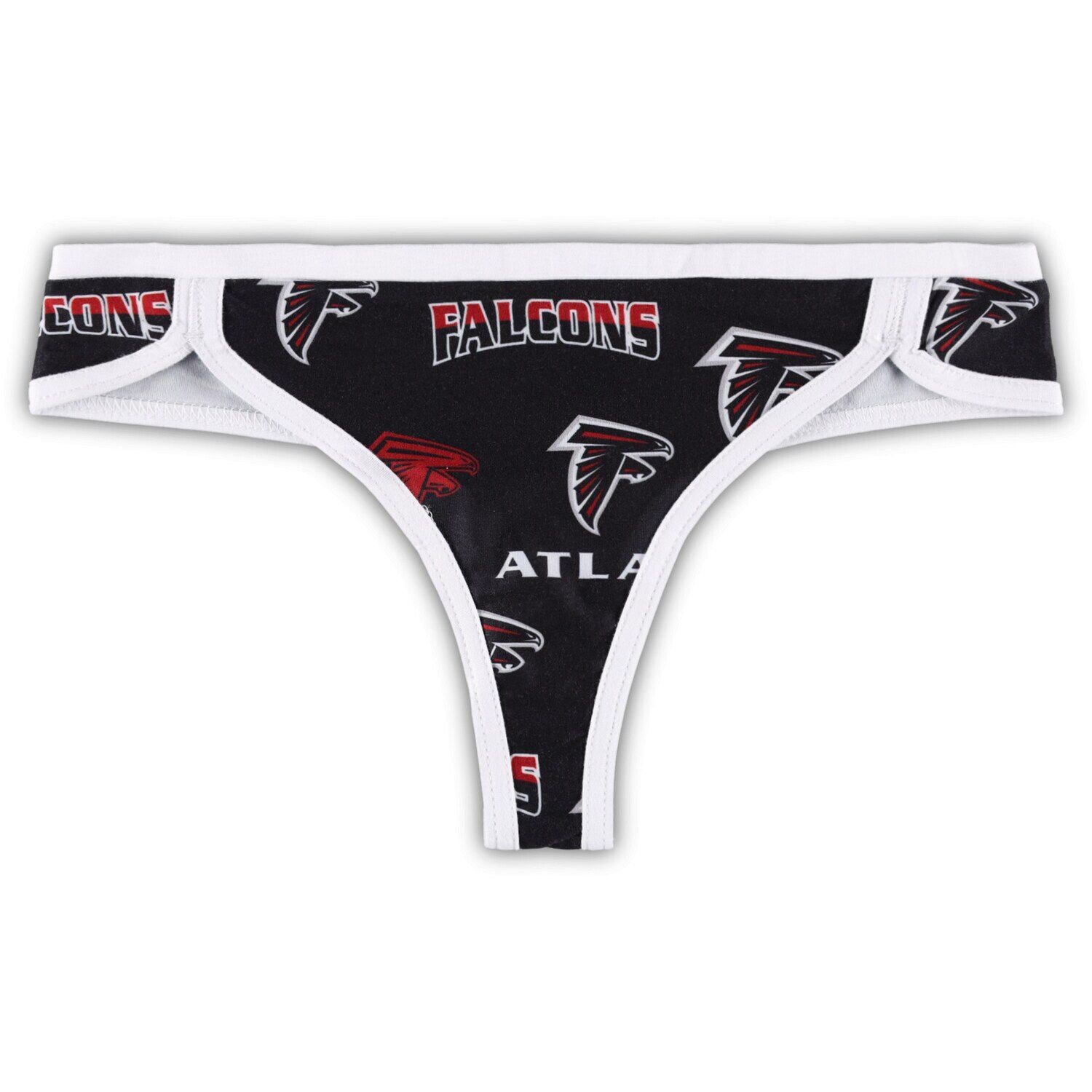 

Женские спортивные стринги Concepts, черно-белые, Atlanta Falcons Breakthrough, трикотажные стринги