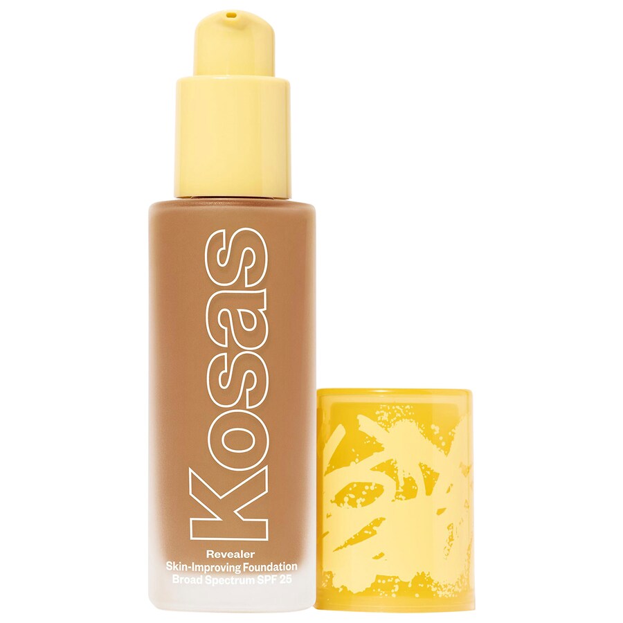 

Тональный крем Revealer Skin-Improving Foundation SPF 25 с гиалуроновой кислотой и ниацинамидом Kosas, 1 oz /30 mL, Medium Deep Neutral Olive 290