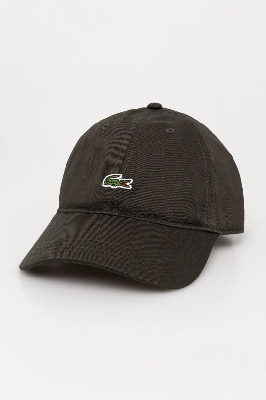 

Хлопковая бейсболка Lacoste, зеленый