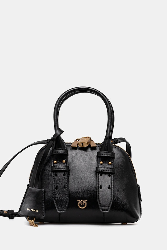 

Кожаная сумка Pinko, черный