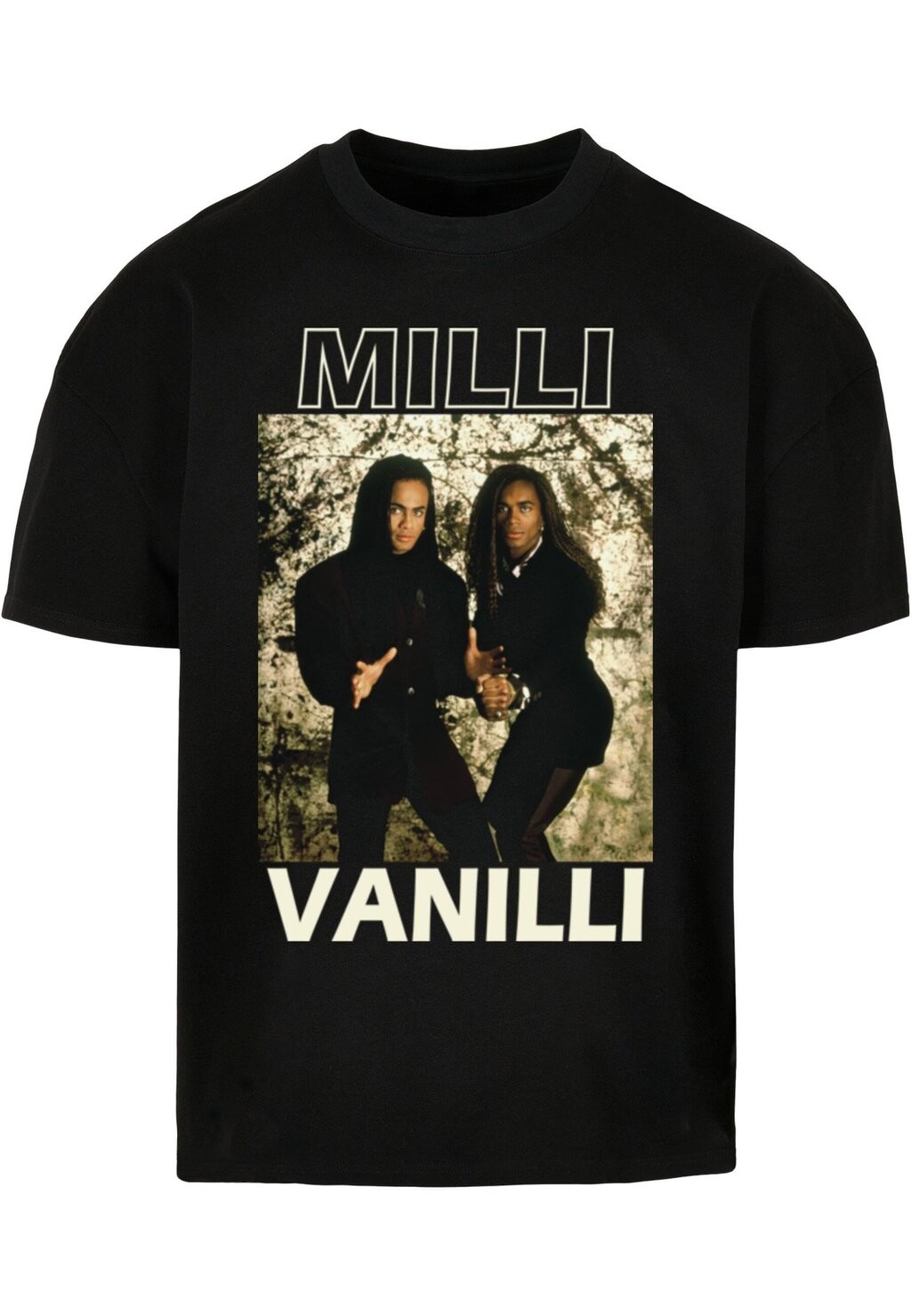 

Футболка с принтом UNISEX MILLI VANILLI BAND PICTURE 1 ULTRA HEAVY Merchcode, черный