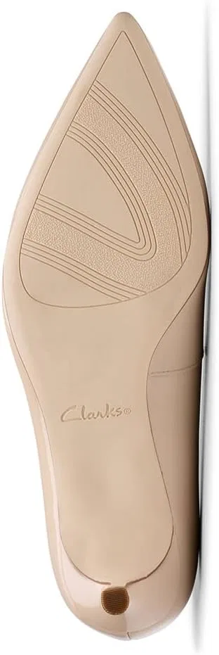 Унисекс туфли Clarks Originals Zarey Court Shoe, Sand Patent — фото 2
