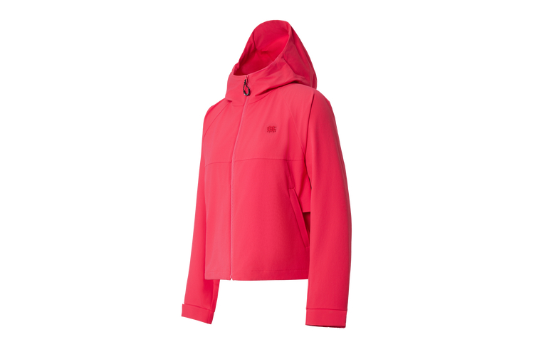 

Куртка женская с капюшоном Moderate Soft Shell KOLON SPORT, красный rd